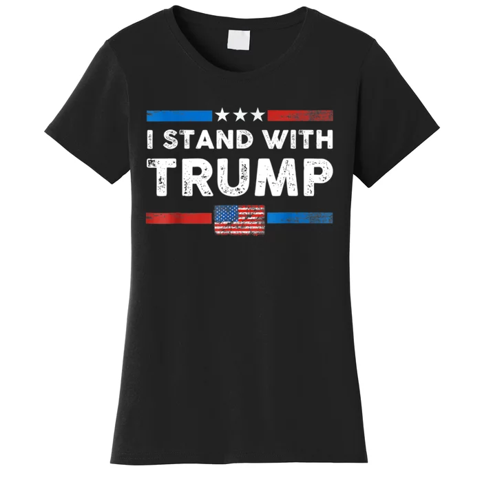 I Stand With President Trump MaraLago Trump Support Women's T-Shirt