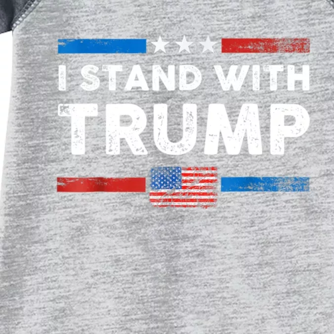 I Stand With President Trump MaraLago Trump Support Infant Baby Jersey Bodysuit