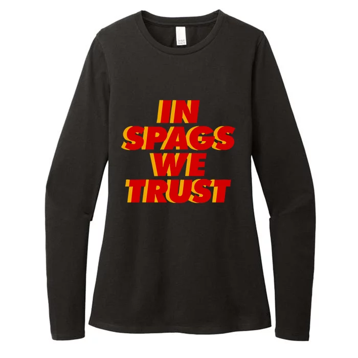 In Spags We Trust Womens CVC Long Sleeve Shirt