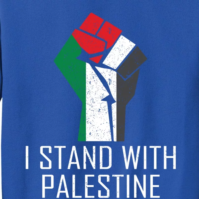 I Stand With Palestine Supporters Free Gaza Jerusalem Gift Tall Sweatshirt