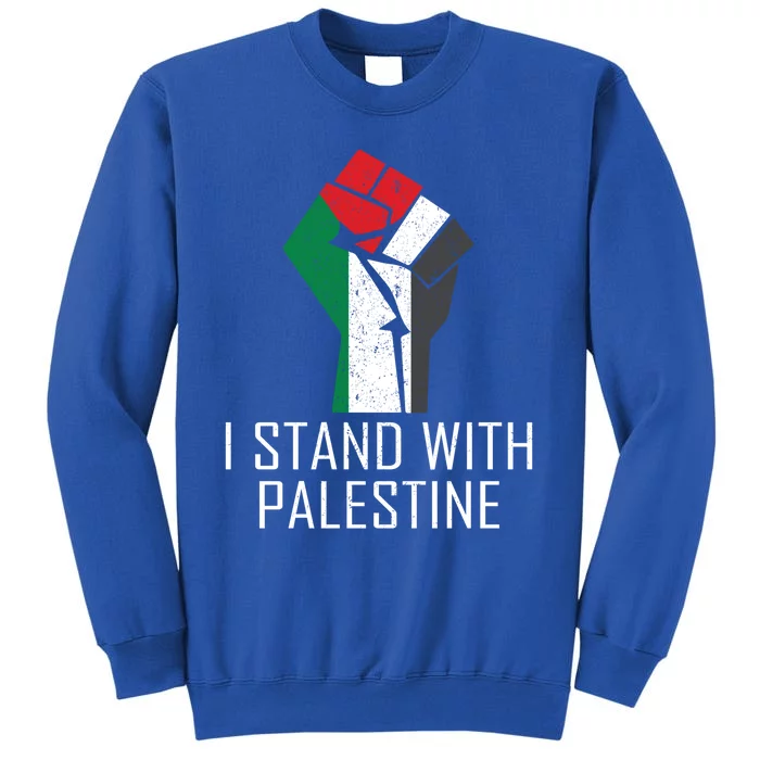 I Stand With Palestine Supporters Free Gaza Jerusalem Gift Tall Sweatshirt