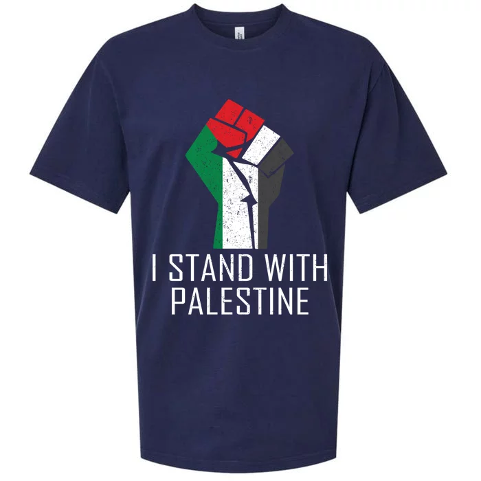 I Stand With Palestine Supporters Free Gaza Jerusalem Gift Sueded Cloud Jersey T-Shirt