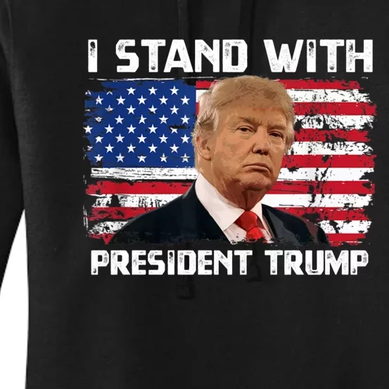 I Stand With President Trump MaraLago Trump Support Women's Pullover Hoodie