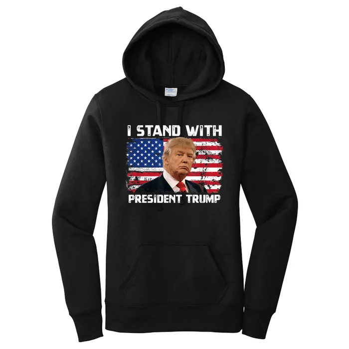 I Stand With President Trump MaraLago Trump Support Women's Pullover Hoodie