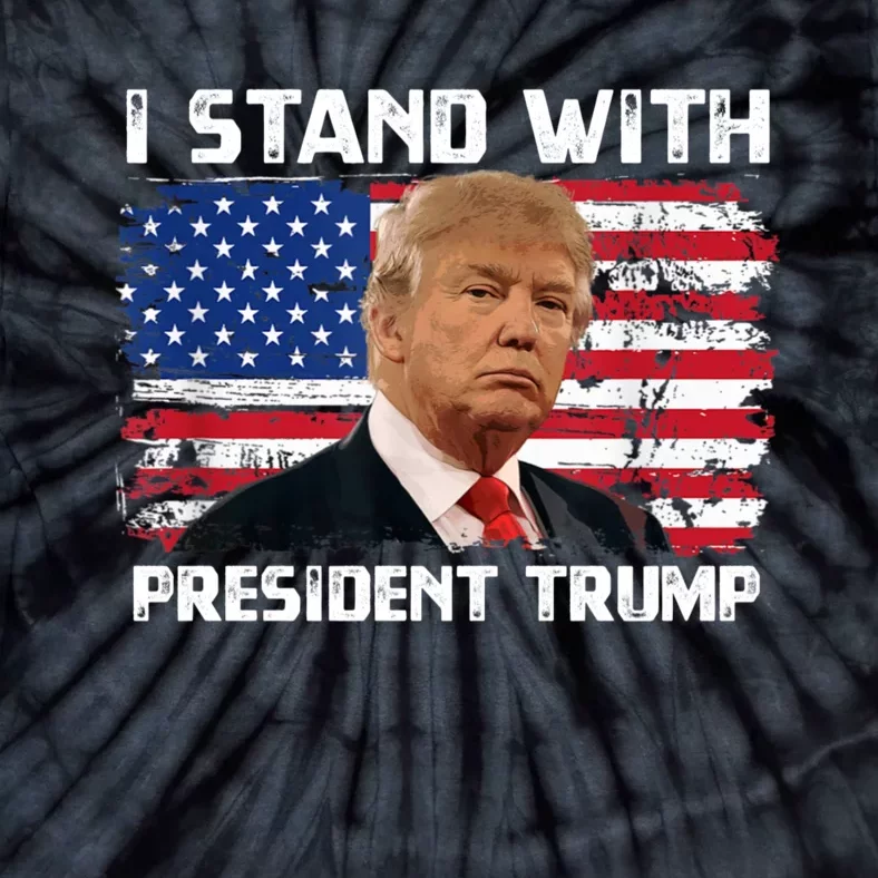 I Stand With President Trump MaraLago Trump Support Tie-Dye T-Shirt