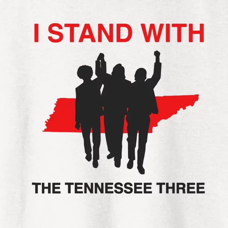 I STAND WITH THE TENNESSEE THREE Women's Crop Top Tee