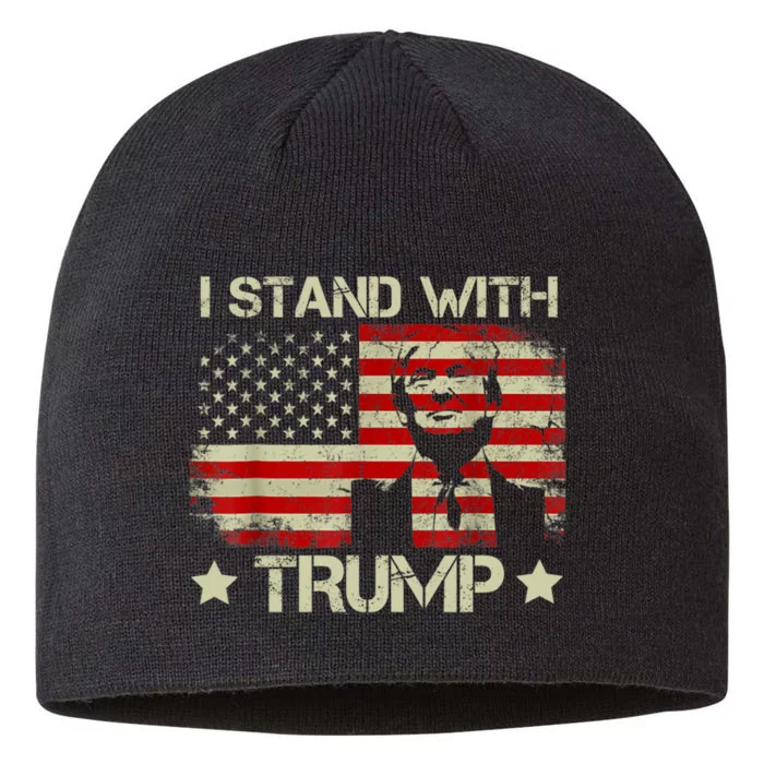 I Stand With President Trump MaraLago Trump Support 8 1/2in Sustainable Knit Beanie