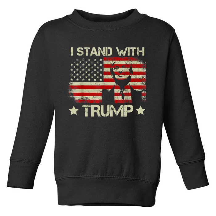 I Stand With President Trump MaraLago Trump Support Toddler Sweatshirt