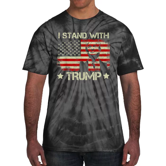 I Stand With President Trump MaraLago Trump Support Tie-Dye T-Shirt