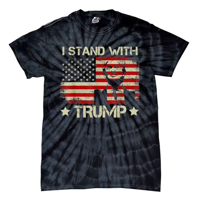 I Stand With President Trump MaraLago Trump Support Tie-Dye T-Shirt