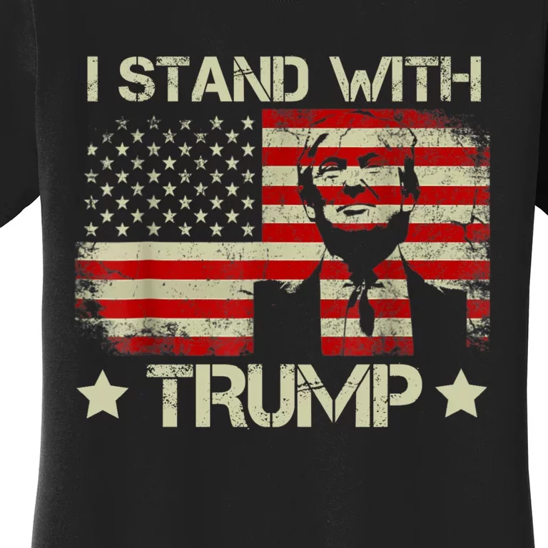 I Stand With President Trump MaraLago Trump Support Women's T-Shirt