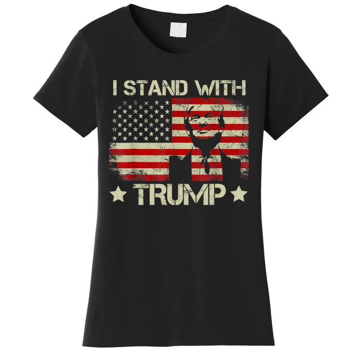 I Stand With President Trump MaraLago Trump Support Women's T-Shirt