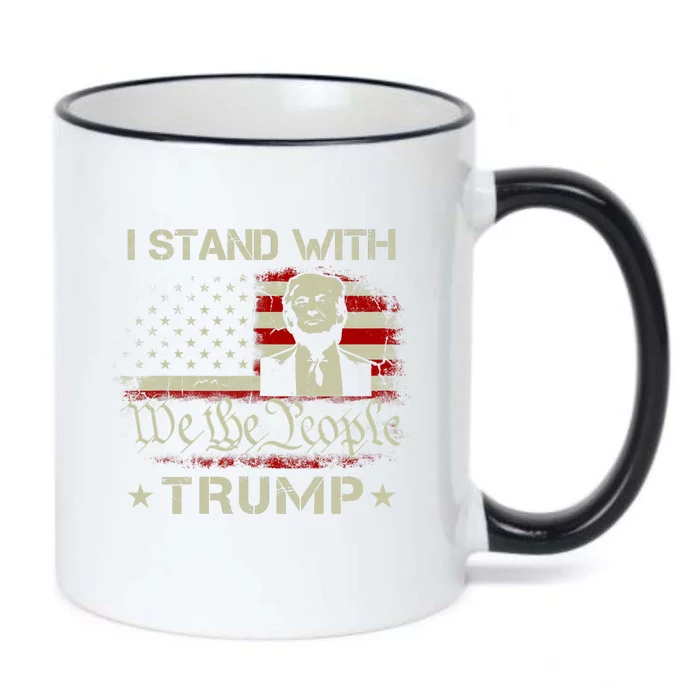 I Stand With Trump Pro Trump Supporter Free Trump Black Color Changing Mug