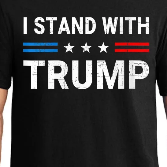 I Stand With Trump American Flag Pajama Set