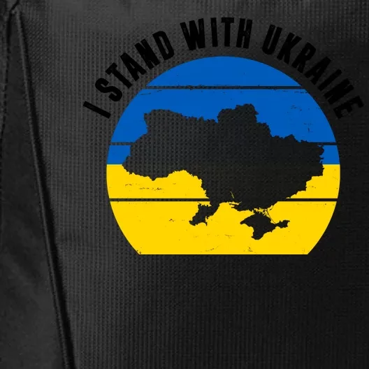 I Stand With Ukraine Ukrainian Map City Backpack