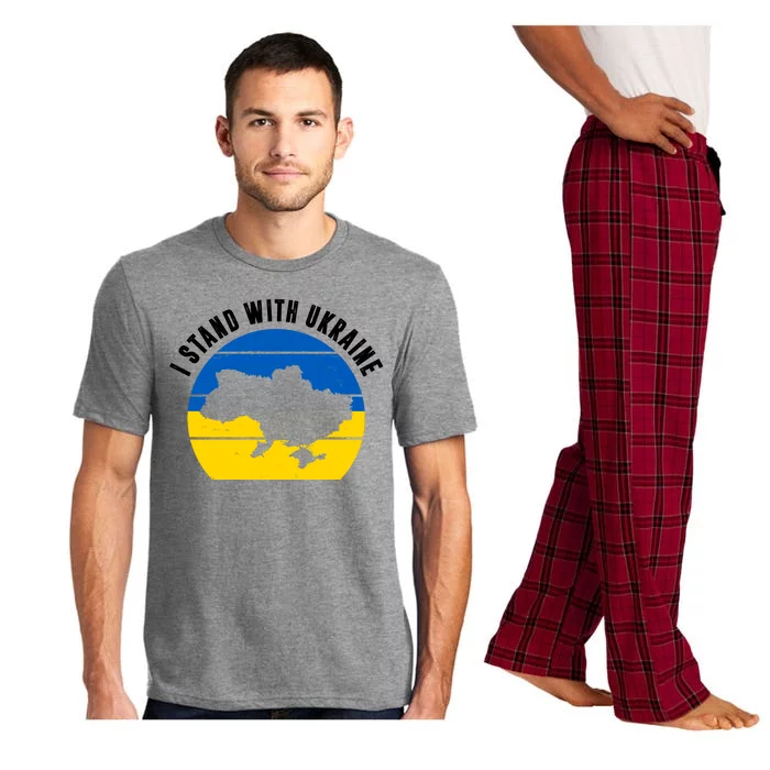 I Stand With Ukraine Ukrainian Map Pajama Set