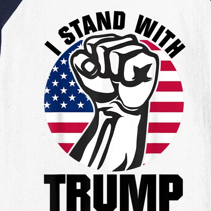 I Stand With Trump Baseball Sleeve Shirt