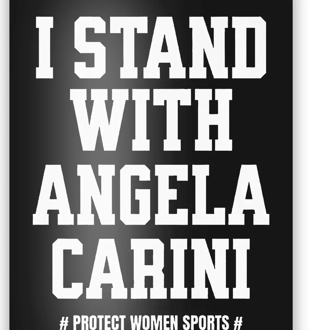 I Stand With Angela Carini Boxer Protect Female Boxing Premium Poster