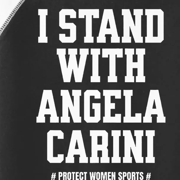 I Stand With Angela Carini Boxer Protect Female Boxing Premium Toddler Fine Jersey T-Shirt