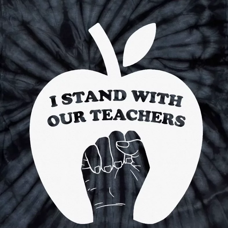 I Stand With Our Teachers & Stand Against Book Banning! Tie-Dye T-Shirt