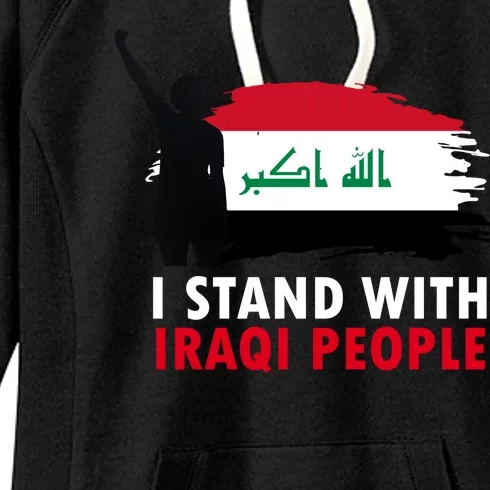 I Stand With Iraqi People Support Iraq Women's Fleece Hoodie