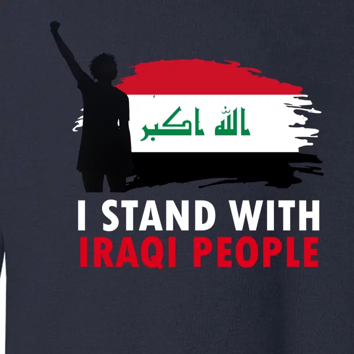 I Stand With Iraqi People Support Iraq Toddler Sweatshirt