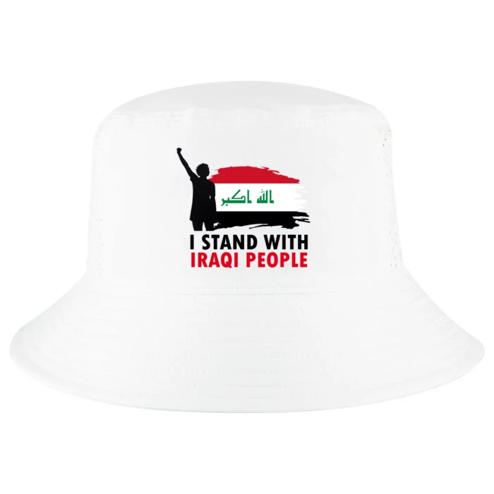 I Stand With Iraqi People Support Iraq Cool Comfort Performance Bucket Hat