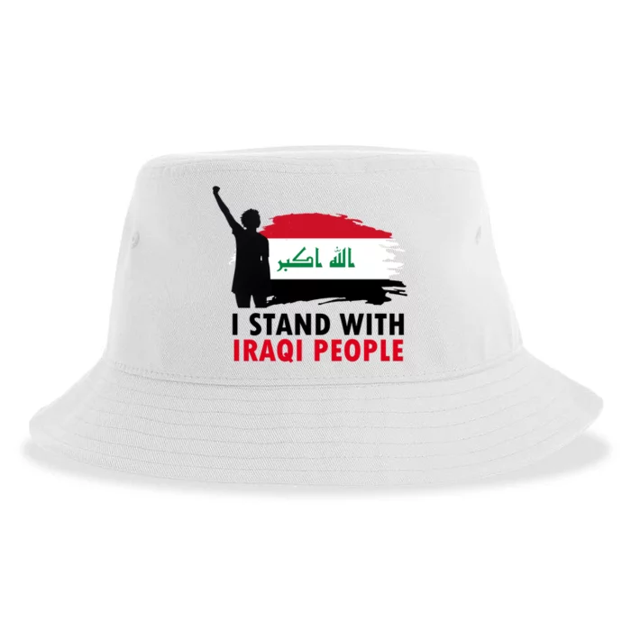 I Stand With Iraqi People Support Iraq Sustainable Bucket Hat