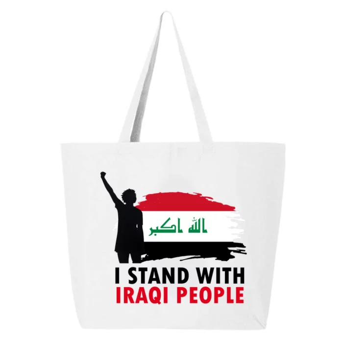 I Stand With Iraqi People Support Iraq 25L Jumbo Tote