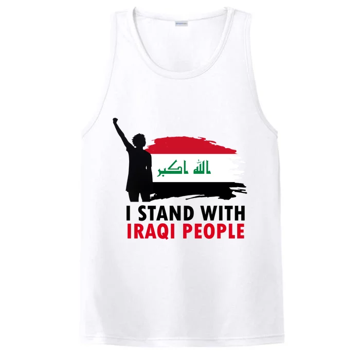 I Stand With Iraqi People Support Iraq Performance Tank