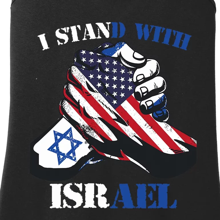 I Stand With Israel Support Israel Love Israeli Brotherhood Ladies Essential Tank