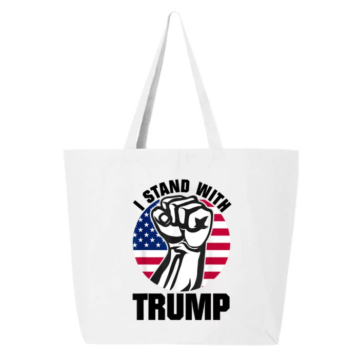 I Stand With President Trump MaraLago Trump Support 25L Jumbo Tote