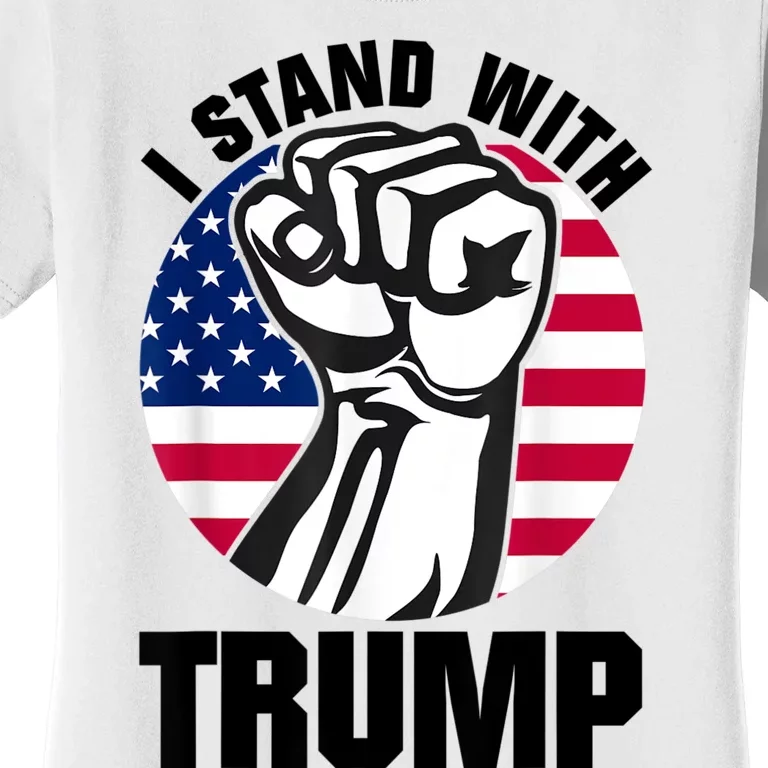 I Stand With President Trump MaraLago Trump Support Women's T-Shirt