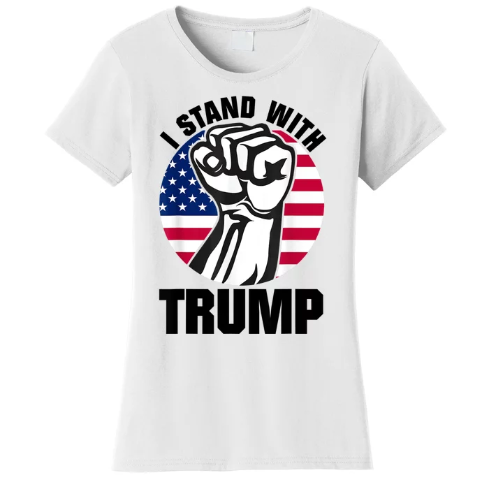 I Stand With President Trump MaraLago Trump Support Women's T-Shirt