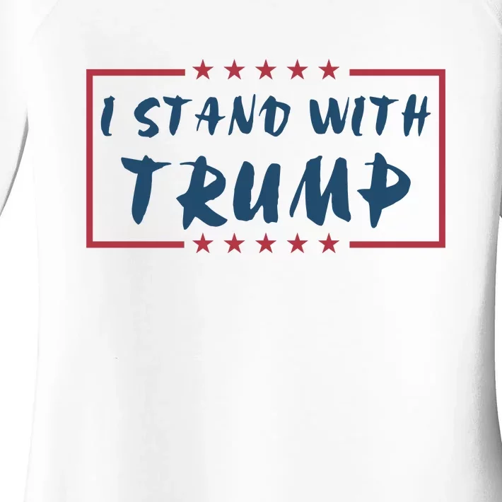 I Stand With Donald Trump Women's Perfect Tri Tunic Long Sleeve Shirt