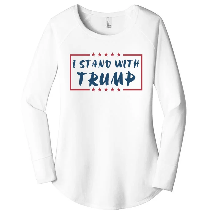 I Stand With Donald Trump Women's Perfect Tri Tunic Long Sleeve Shirt