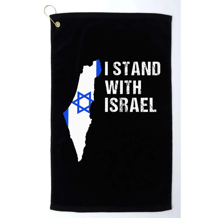 I Stand With Israel Jewish Gifts Heritage Israeli Flag Platinum Collection Golf Towel