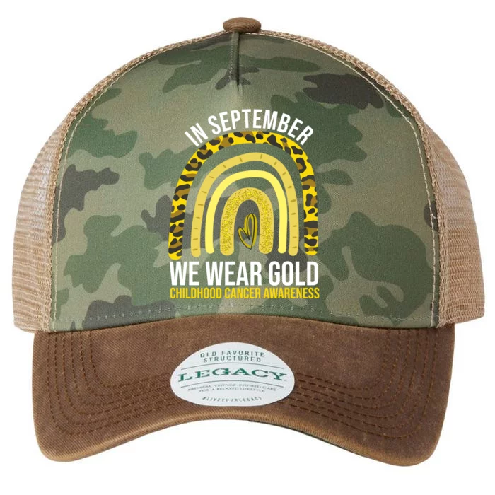 In September We Wear Gold Childhood Cancer Awareness Legacy Tie Dye Trucker Hat