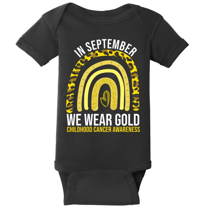 In September We Wear Gold Childhood Cancer Awareness Baby Bodysuit