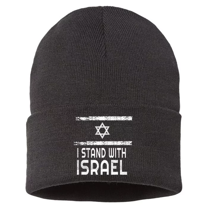 I Stand With Israel Sustainable Knit Beanie