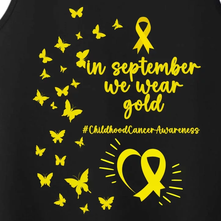 In September We Wear Gold Childhood Cancer Awareness Performance Tank