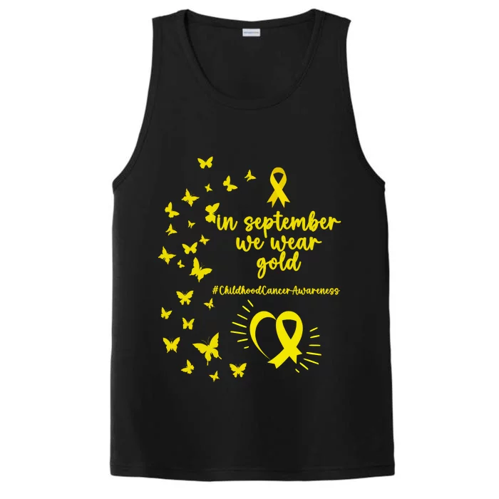 In September We Wear Gold Childhood Cancer Awareness Performance Tank