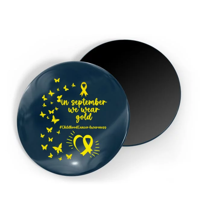 In September We Wear Gold Childhood Cancer Awareness Magnet