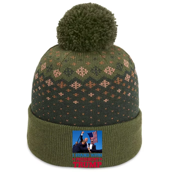 I Stand With President Trump After The Shooting At His Rally The Baniff Cuffed Pom Beanie