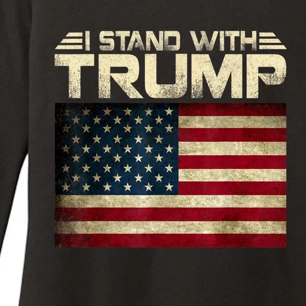 I Stand With President Trump MaraLago Trump Support Womens CVC Long Sleeve Shirt