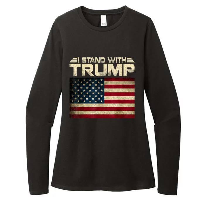 I Stand With President Trump MaraLago Trump Support Womens CVC Long Sleeve Shirt