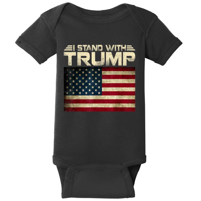 I Stand With President Trump MaraLago Trump Support Baby Bodysuit