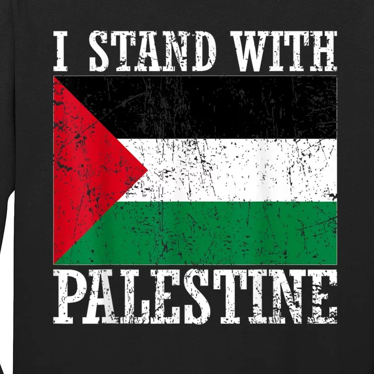 I Stand With Palestine Palestinian Flag Palestine Pride Long Sleeve Shirt