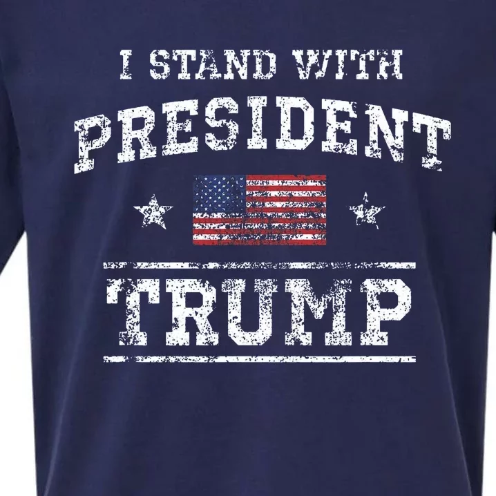 I Stand With President Trump Sueded Cloud Jersey T-Shirt