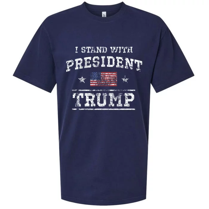 I Stand With President Trump Sueded Cloud Jersey T-Shirt